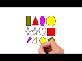 Shapes Coloring Page for Kids Learning Math Easily
