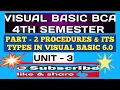 Part - 2 Procedure its types in visual basic 6 0