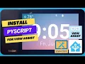 Install Pyscript integration for use with View Assist in Home Assistant