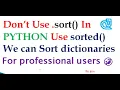 how to sort the data in python sort and sorted function in python dictionary sorting in pyth