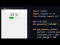 Create a Simple Battery Level GUI in Python Tkinter psutil