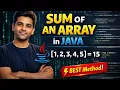 Find Sum of Array in Java Simple Logic Explained