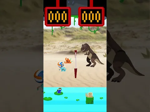 Tina just called next game on the beach — Gumball & Darwin stepping up 🏐🔥 #Gumball #Shorts