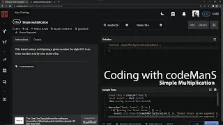 Codewars 8 kyu Simple Multiplication Javascript