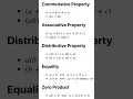 Commutative property Associative property Distributive property mathematics