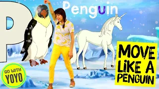 Download Penguin Exercises for Kids 🐧| PENGUIN DANCE | Go with YoYo Fitness Fun Brain Breaks MP3