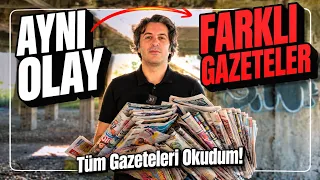 MUHALİF VE İKTİDARA YAKIN GAZETELER ARASINDAKİ FARKLAR! | 1 Hafta Boyunca Tüm Gazeteleri Okudum! 📰🗞️