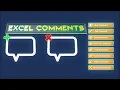Excel VBA - Comments Add Edit Delete Delete All Show Hide Show All Hide All