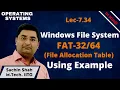 L7 34 File allocation table FAT Windows directory structure