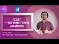 Text Direction in CSS Hindi How to change text direction CSS Tutorials Coding Mesh