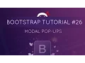 Bootstrap Tutorial - Modal Pop-ups