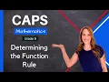 Determining the Function Rule Grade 9 Math