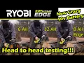 Ryobi 40v Lithium EDGE Battery Head to Head Testing
