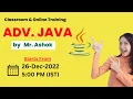 Advanced Java Training by Mr Ashok ashokit