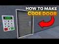 How to make a CODE DOOR in ROBLOX FREE KIT