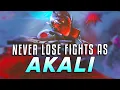 How to NEVER Lose Teamfights as AKALI Complete Guide