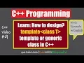 C template class or generic class C Programming in English