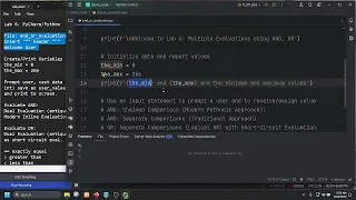 Python Lab 6 - Part 2 Refactoring Code using Pythonic AND Statement