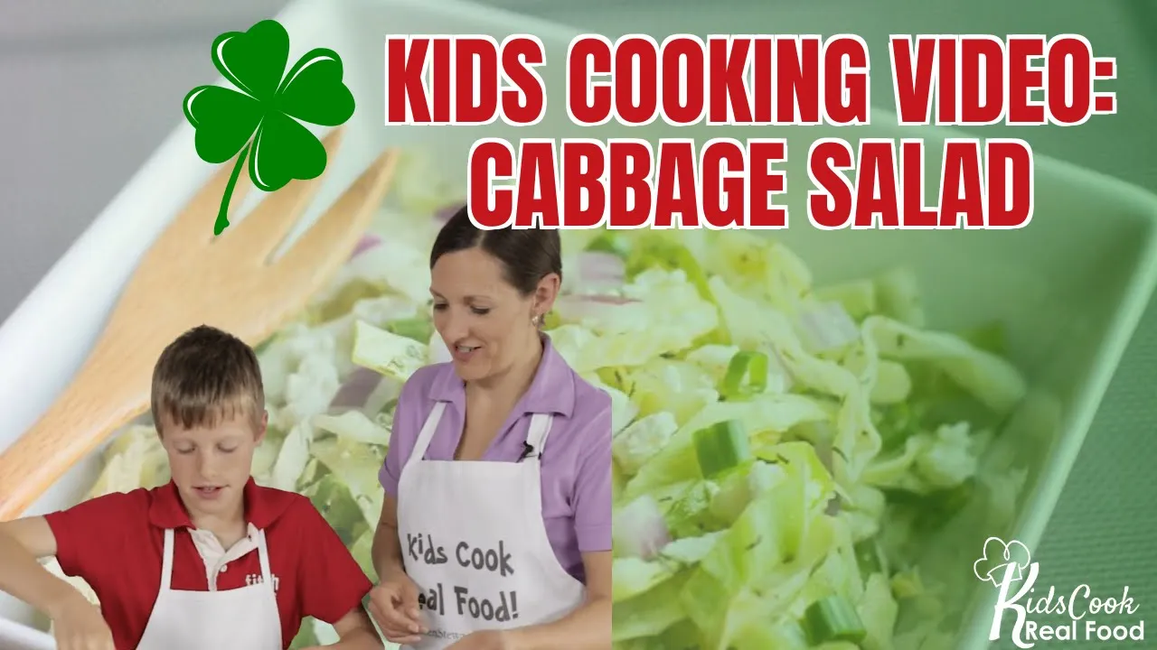 Cooking Video for Kids: Cabbage Salad Recipe Kids Can Make