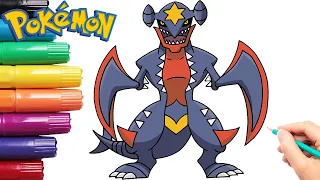 How To Draw Mega Garchomp Pokemon