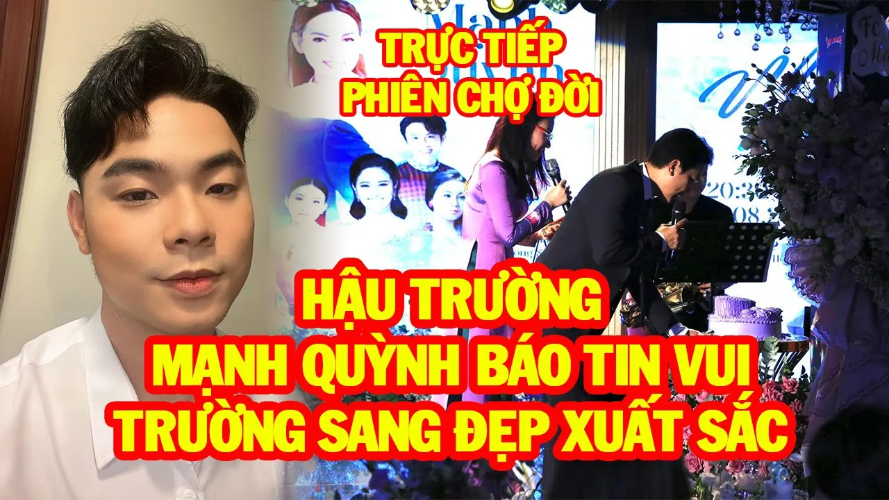 🔴Trực tiếp:Trường Sang bật mí tiết mục đặc biệt trong đêm nhạc Phiên chợ đời tối nay cùng Mạnh Quỳnh