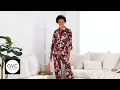 Susan Graver Printed Liquid Knit Button Front Top QVC
