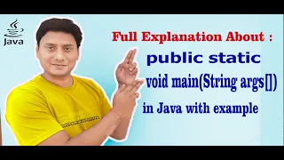 Why public static void main String args in Java LEARN JAVA FULL STACK DEVELOPMENT