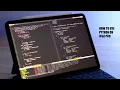 How to use python on iPad Pro Google Colab