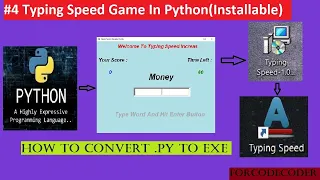 py to exe Typing Speed Game using Python in Hindi Python mini projects for code coder