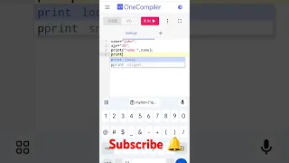 program to print name and age