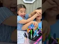 3 Marker Challenge with The Smurfs Coloring Picture