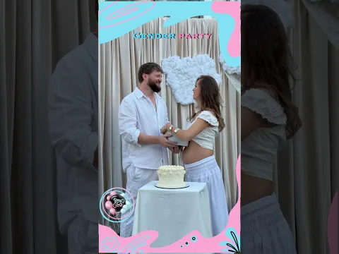 ❤️💙 Beautiful Gender Reveal #genderreveal #babyshower 😍