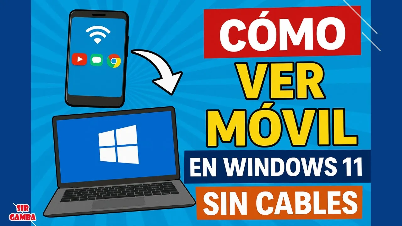 Cómo VER la Pantalla de tu MÓVIL en Windows 11 SIN CABLES | Proyección Inalámbrica Fácil