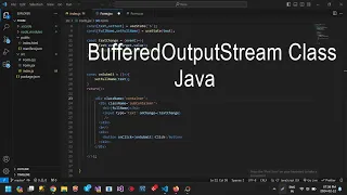 Java BufferedOutputStream Class Program to implement BufferedOutputStream in program to store data