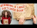 Download Lagu REBINDING A LARGE SOFTCOVER BOOK 📚 Nik the Booksmith MP3