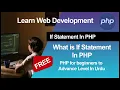 PHP if statement tutorial in