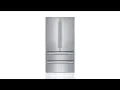 Bosch 800 Series 20 7-cu ft 4-Door Counter-Depth French Door Refrigerator with Ice Maker