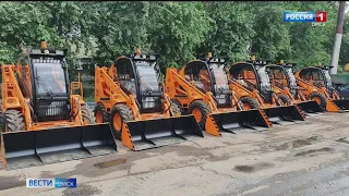 В Омск поступила партия дорожной техники