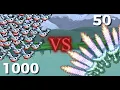 1000 Finches VS 50 Terraprismas