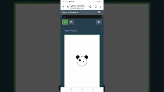 Draw a Panda Using Turtle module in Python
