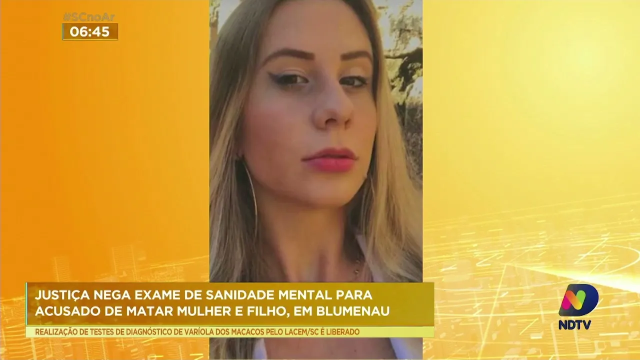 Exame de sanidade mental para acusado de matar mãe e filho, em Blumenau, é negado pela Justiça