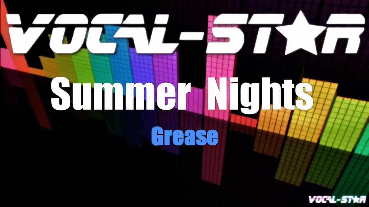 Grease - Summer Nights (Karaoke Version) with Lyrics HD Vocal-Star Karaoke