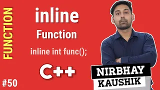 Inline Function In C Syntax With Example Explain In Hindi By Nirbhay Kaushik