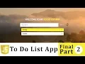 To Do List App in JavaScript - Part 2