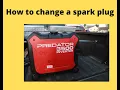Changing a spark plug on a Predator 3500