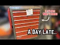 50 Estate Sale Vintage Craftsman Rolling Cabinet with Contents Lets See What We Got
