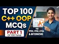Top 100 C OOP MCQs Part 1 Object-Oriented Programming for Competitive Exams