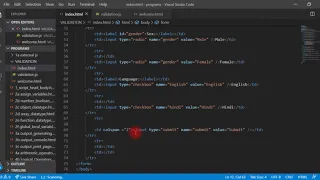 13 - VALIDATION IN REGISTRATION FORM USING JAVA-SCRIPT