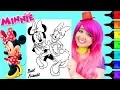 Coloring Minnie Mouse Daisy Duck Disney Coloring Page Prismacolor Markers KiMMi THE CLOWN