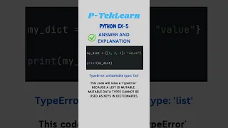 PYTHON Ex-5 ANSWER AND EXPLANATION PYTHON CODING EXERCISES